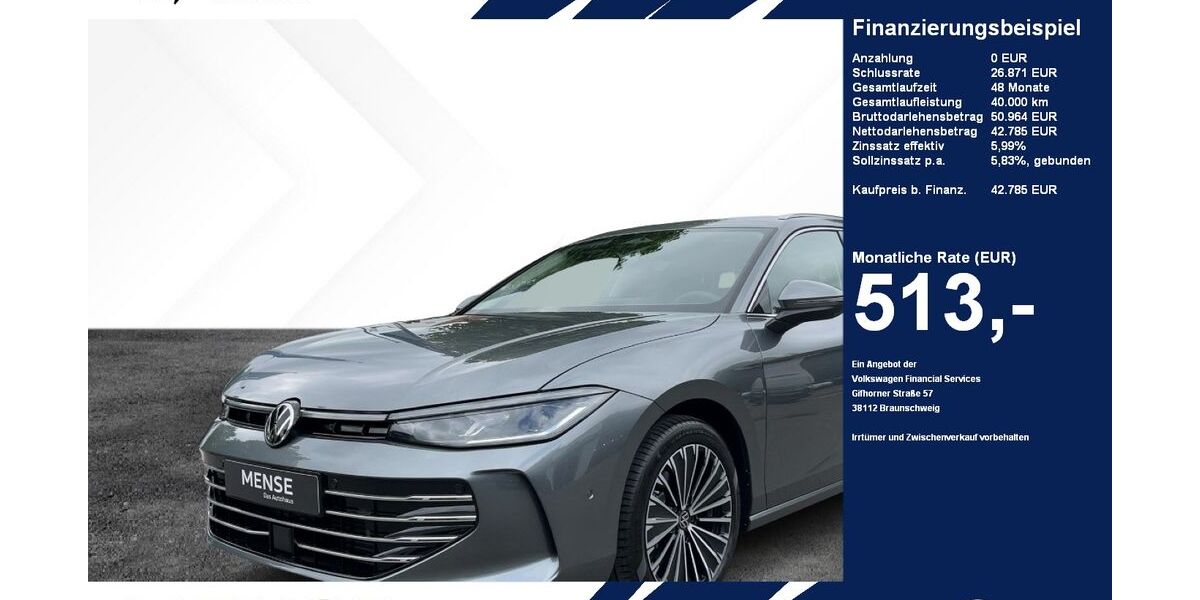VW Passat 18.000 km 42.785 &euro; Gütersloh 33334
