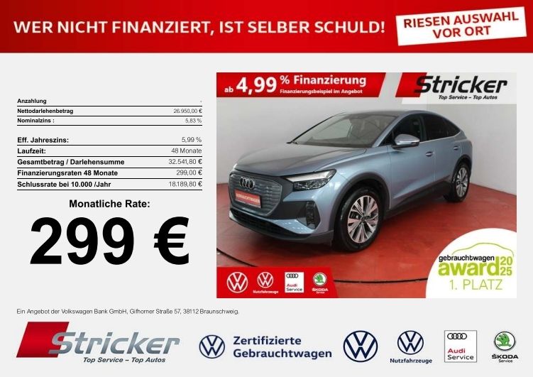 Audi Q4 e-tron 40.336 km 25.998 &euro; Detmold 32760