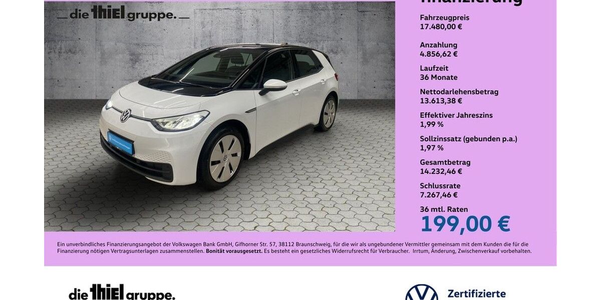 VW ID.3 72.213 km 16.990 &euro; Rheda-Wiedenbrück 33378