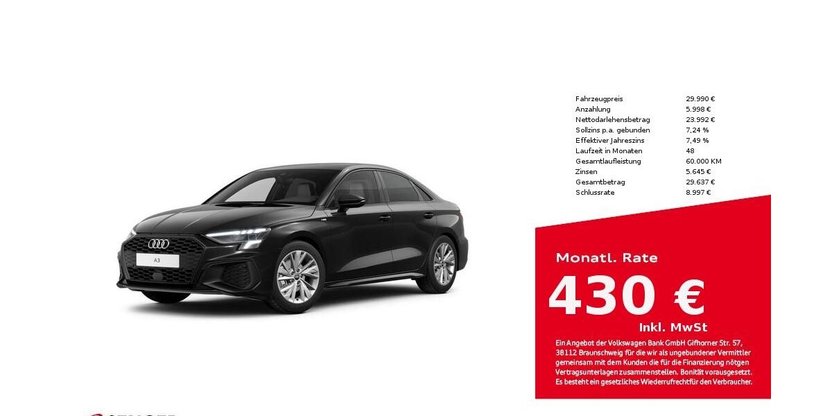 Audi A3 36.716 km 29.990 &euro; Bielefeld 33609