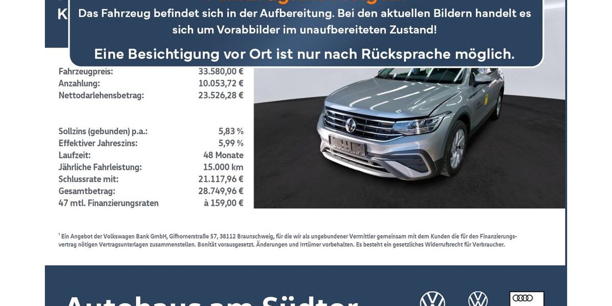 VW Tiguan Allspace 25.144 km 33.580 &euro; Rietberg 33397