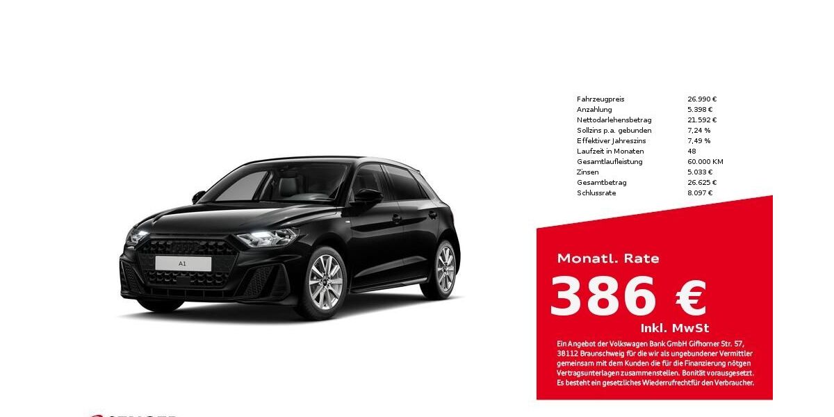 Audi A1 1.425 km 26.990 &euro; Bielefeld 33609