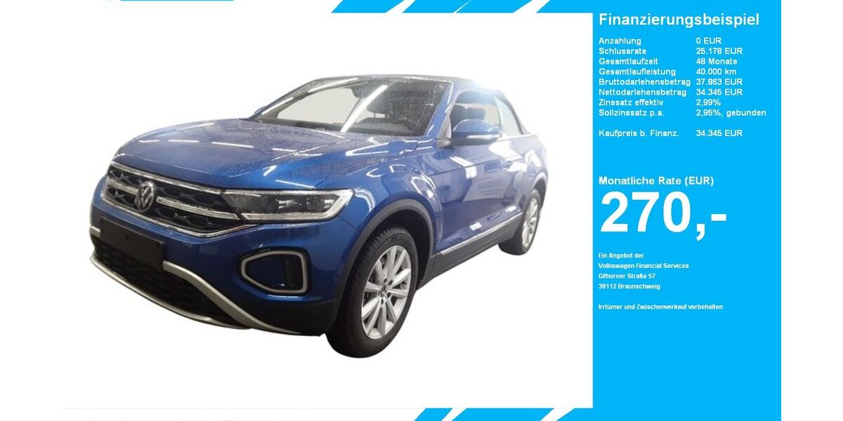 VW T-Roc 11.497 km 34.345 &euro; Gütersloh 33334
