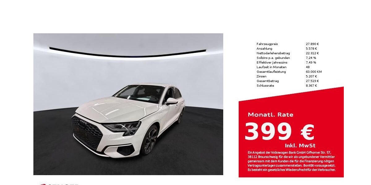 Audi A3 32.391 km 27.890 &euro; Bielefeld 33609