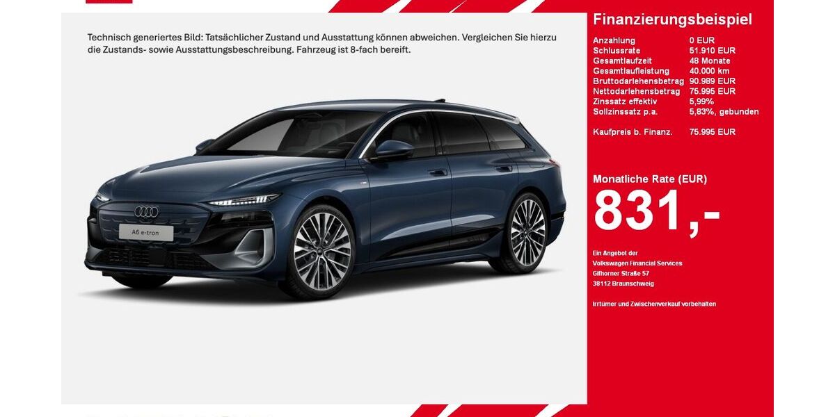 Audi A6 e-tron 9.345 km 75.995 &euro; Gütersloh 33334
