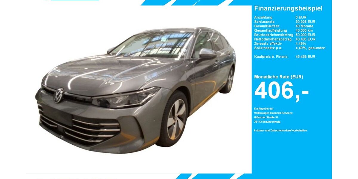 VW Passat Variant 15.092 km 43.435 &euro; Gütersloh 33334