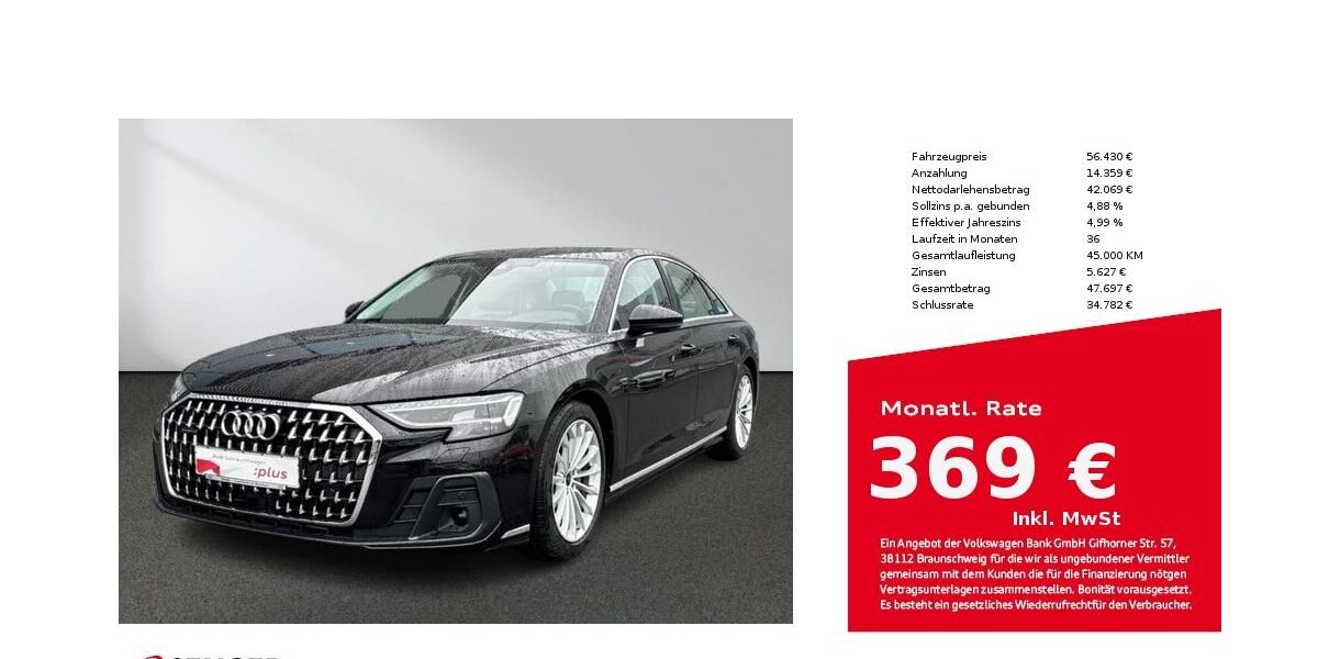 Audi A8 21.883 km 53.880 &euro; Bielefeld 33609