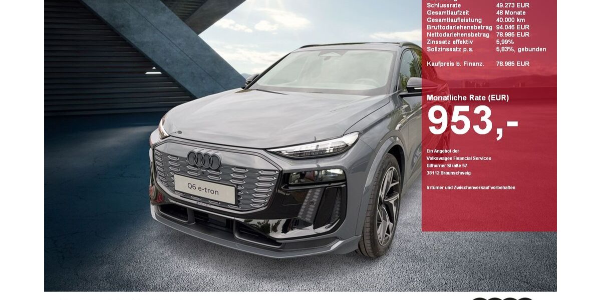Audi Q6 e-tron 5.100 km 78.985 &euro; Gütersloh 33330