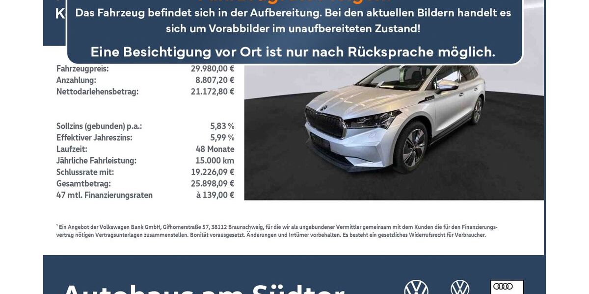 Skoda Enyaq 8.234 km 29.980 &euro; Rietberg 33397