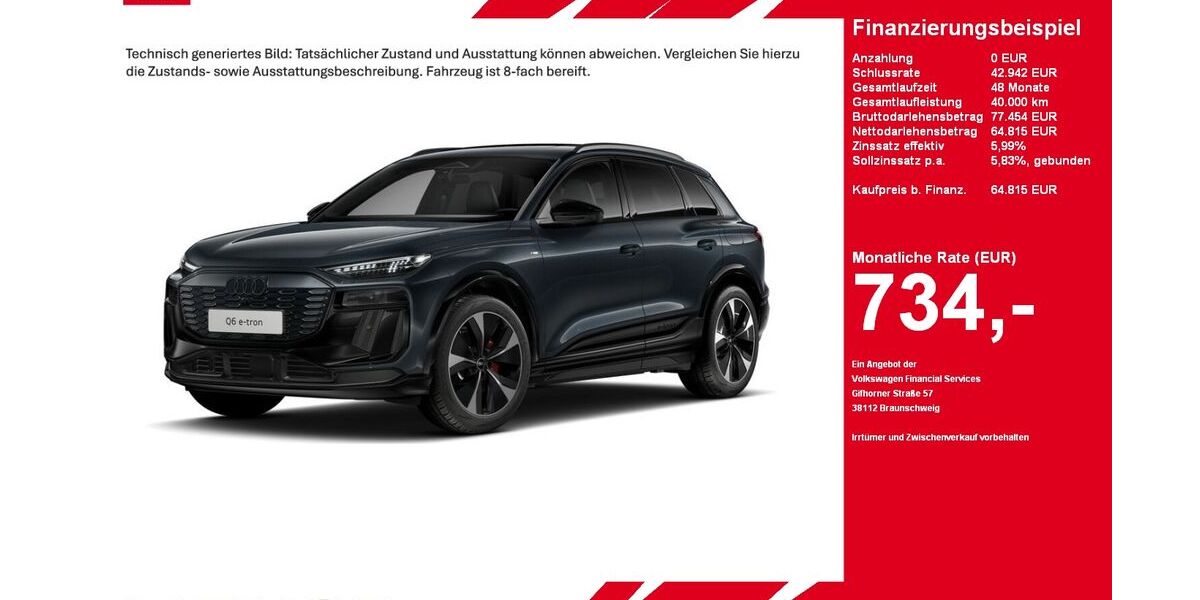 Audi Q6 e-tron 17.762 km 64.815 &euro; Gütersloh 33334