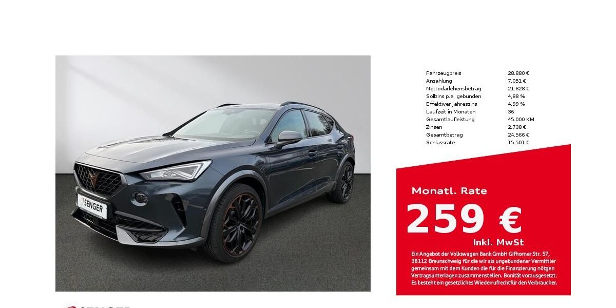 Cupra Formentor 39.908 km 27.880 &euro; Bielefeld 33609