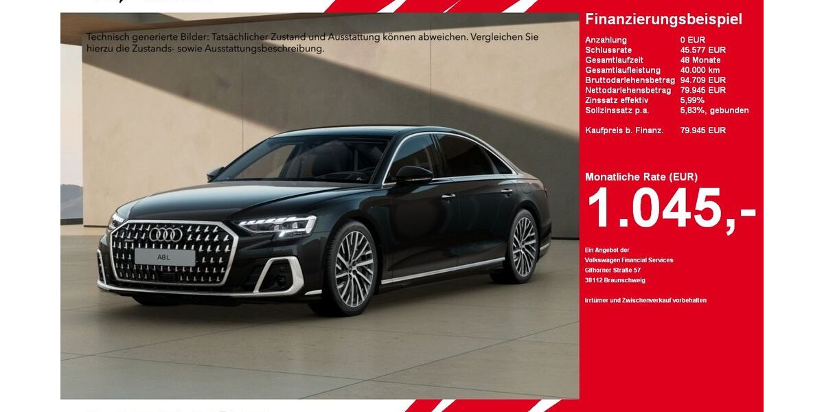 Audi A8 36.000 km 79.945 &euro; Gütersloh 33334
