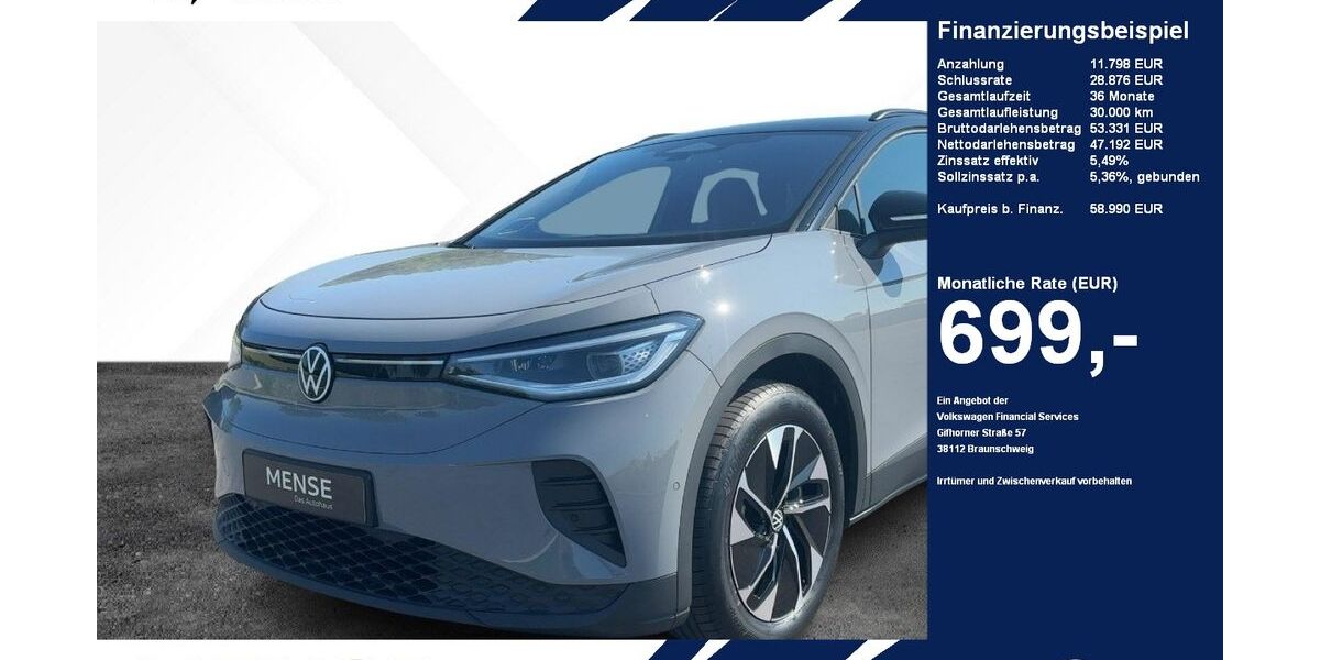 VW ID.4 1.200 km 58.990 &euro; Gütersloh 33334