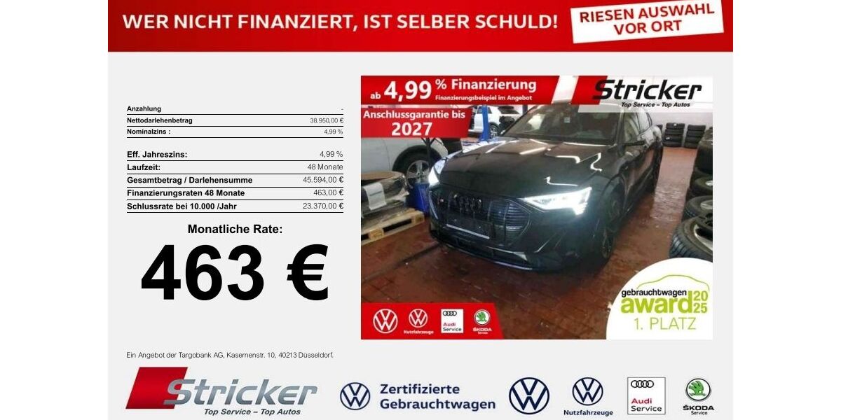 Audi e-tron 42.430 km 38.949 &euro; Detmold 32760