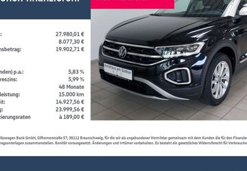 VW T-Roc 16.405 km 27.980 &euro; Rietberg 33397