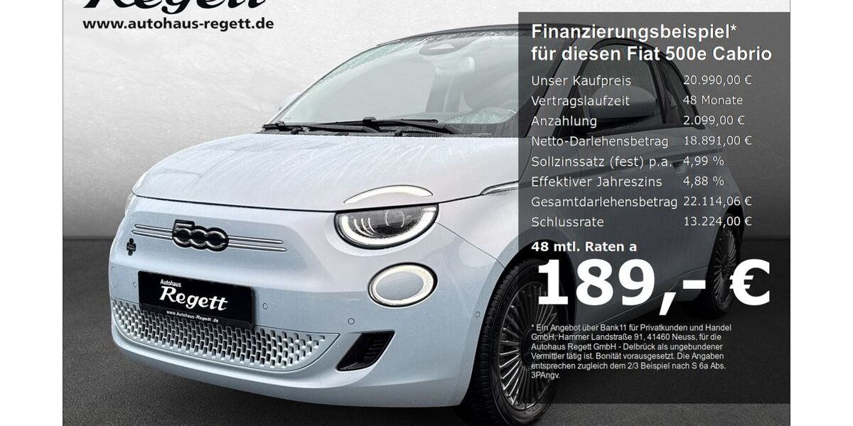 Fiat 500e 18.403 km 20.990 &euro; Delbrück-Westenholz 33129