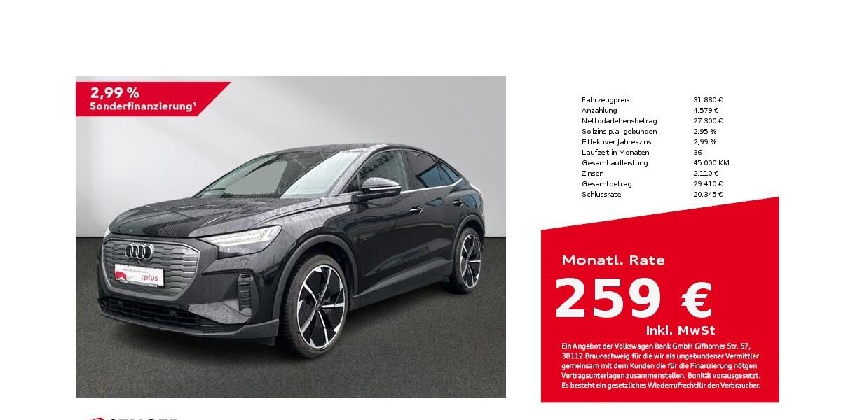 Audi Q4 e-tron 37.920 km 29.980 &euro; Bielefeld 33609