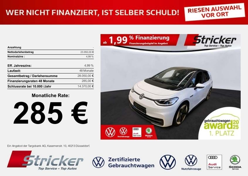 VW ID.3 37.659 km 23.949 &euro; Detmold 32760