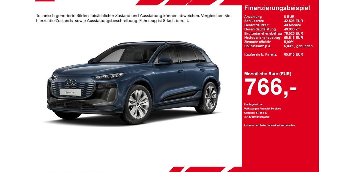 Audi Q6 e-tron 17.376 km 65.815 &euro; Gütersloh 33334