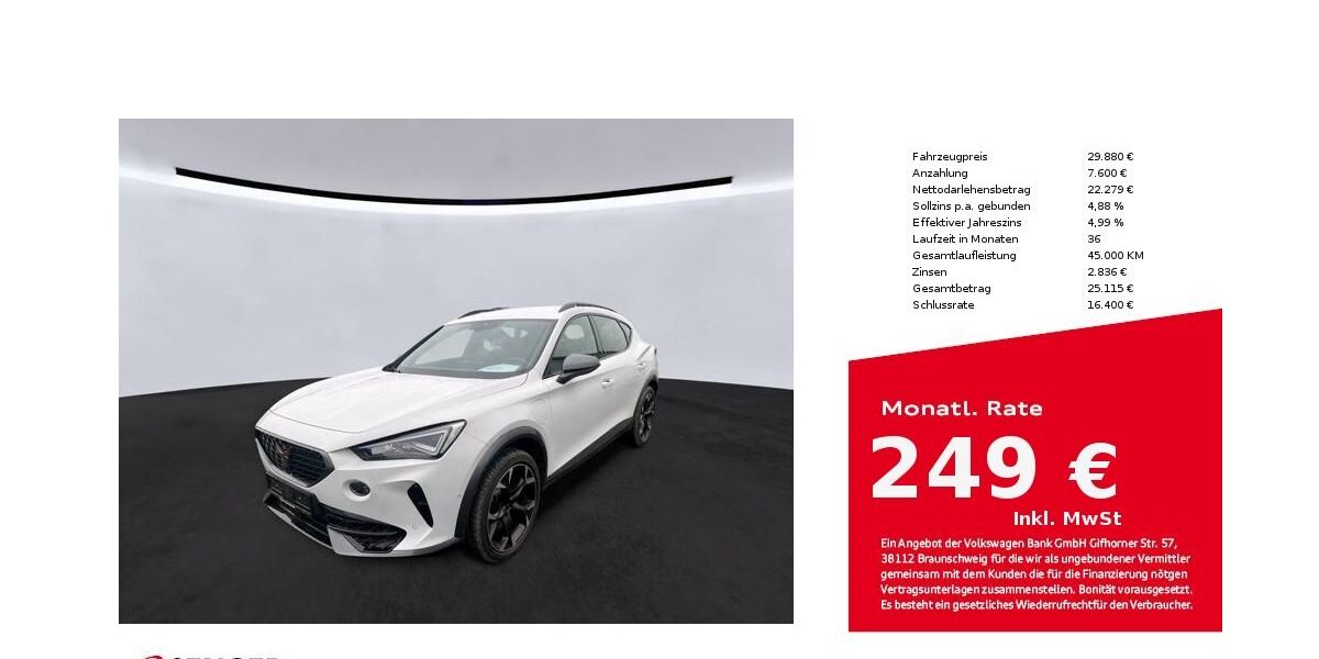 Cupra Formentor 19.813 km 28.880 &euro; Bielefeld 33609