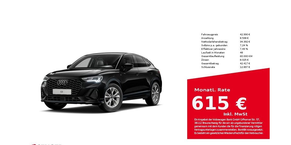 Audi Q3 25.718 km 42.990 &euro; Bielefeld 33609