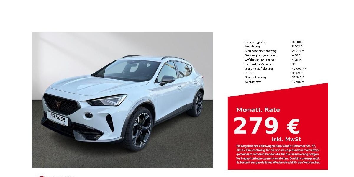 Cupra Formentor 24.702 km 31.280 &euro; Bielefeld 33609