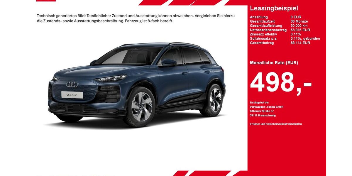 Audi Q6 e-tron 6.572 km 53.815 &euro; Gütersloh 33334