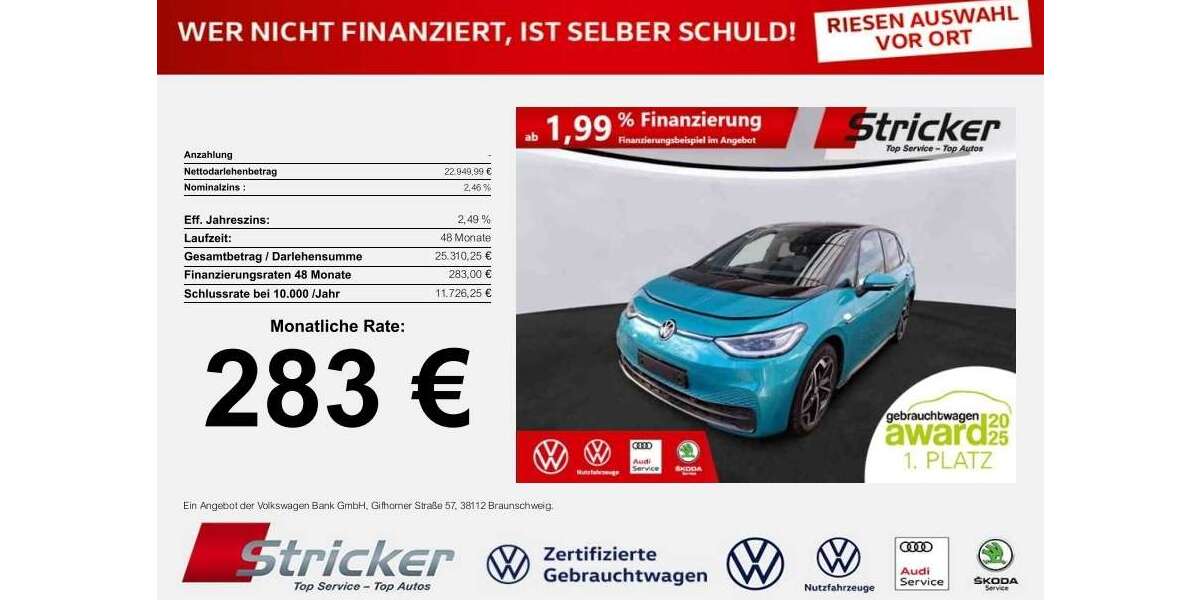 VW ID.3 41.984 km 22.949 &euro; Detmold 32760