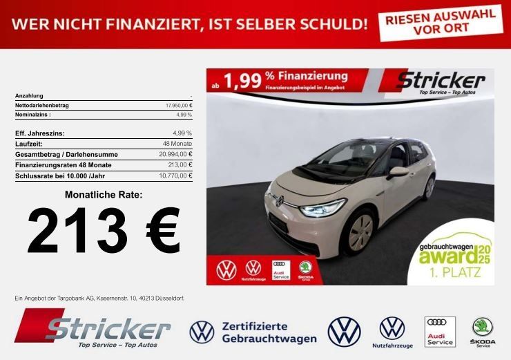 VW ID.3 49.966 km 17.949 &euro; Detmold 32760