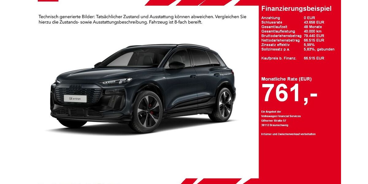 Audi Q6 e-tron 11.995 km 66.515 &euro; Gütersloh 33334