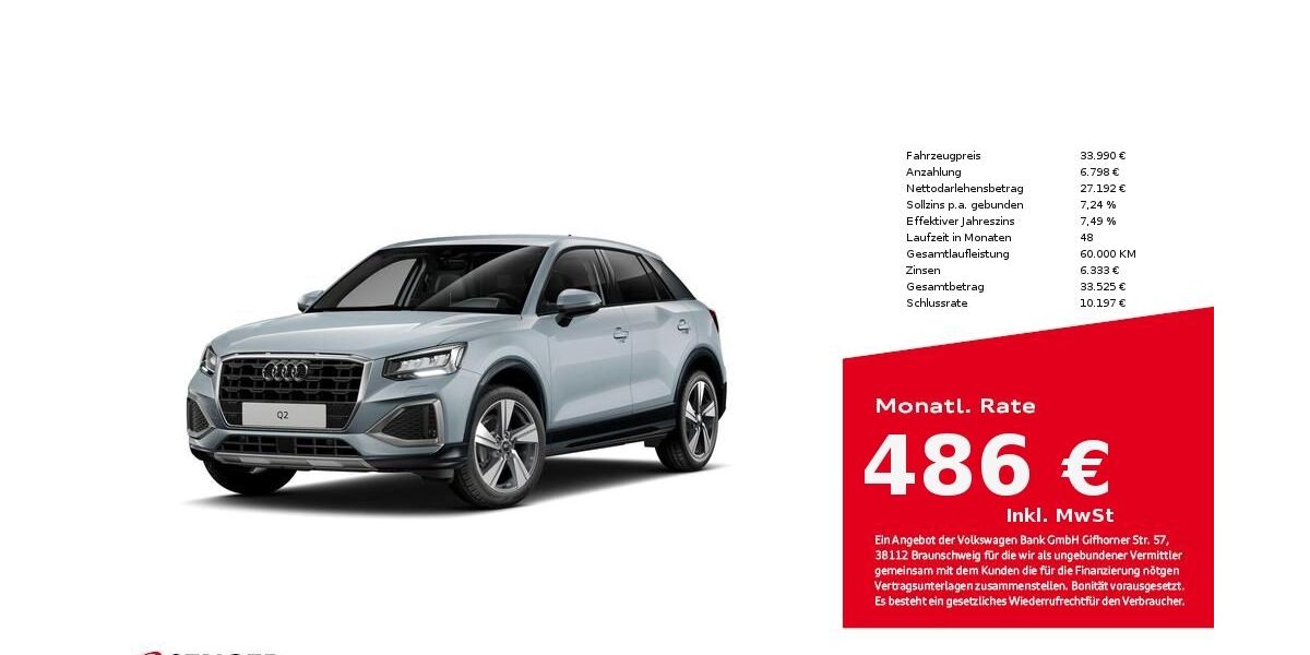 Audi Q2 5.591 km 33.990 &euro; Bielefeld 33609