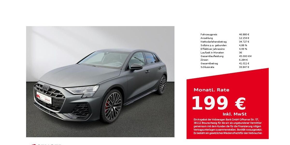 Audi S3 15.303 km 46.880 &euro; Bielefeld 33609